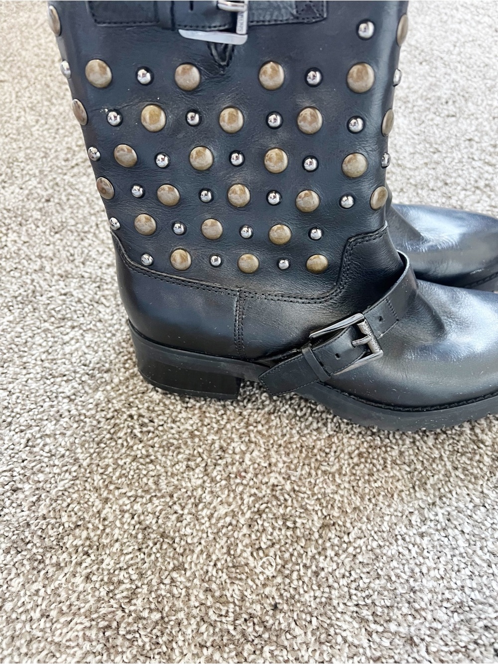 Michael Kors Studded Boots Sz 7 - Picture 3 of 5